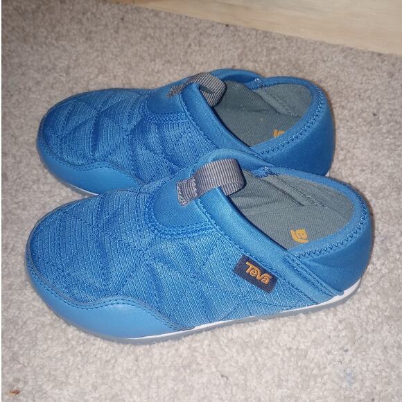 Kids Teva Shoes Blue ReEmber Quilted 10 Toddler Slip On Casual - Picture 1 of 3